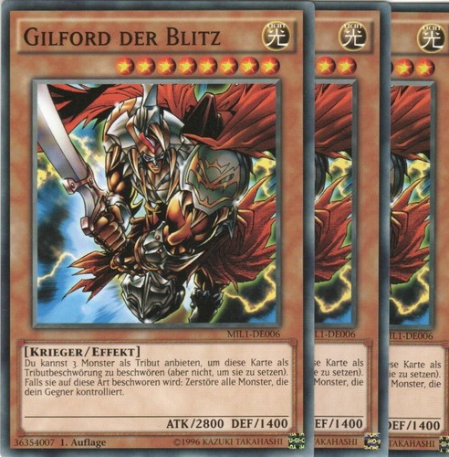 Yugioh gilford der blitz - 3x,