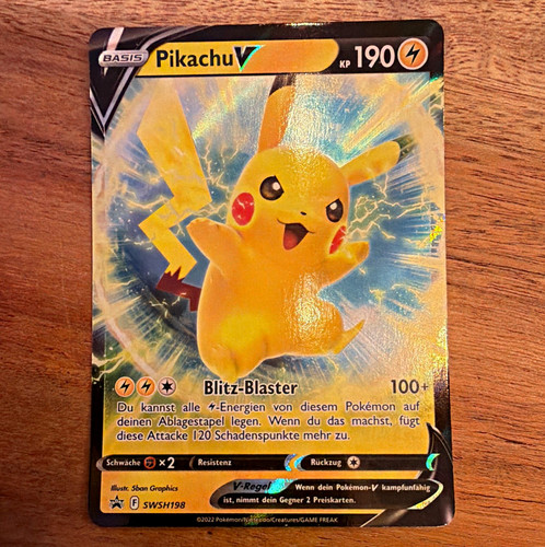 Pokémon tcg pikachu swsh198 - v,