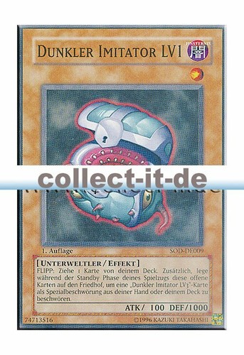 Yugioh sod de009 dunkler - yugioh,