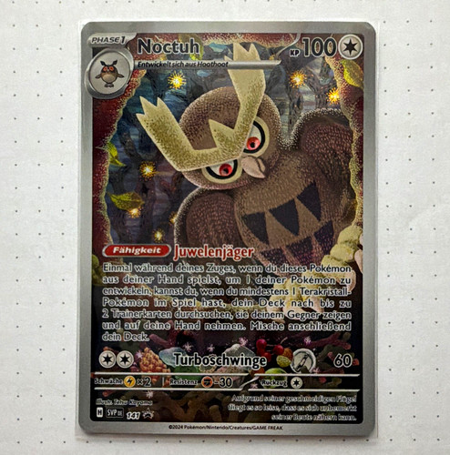 Pokémon tcg noctuh holo promo - pokémon,