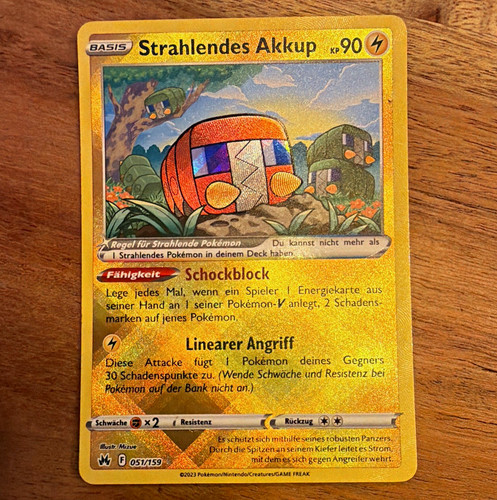 Pokémon tcg strahlendes - pokémon, akkup